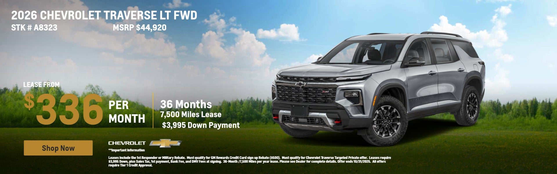 2026 CHEVROLET TRAVERSE LT FWD