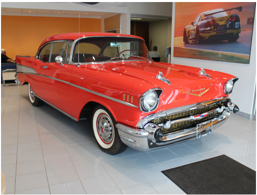 1957 CHEVROLET BEL AIR HARDTOP COUPE V8